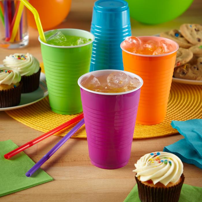 Hefty Assorted Color Cups - Birthday