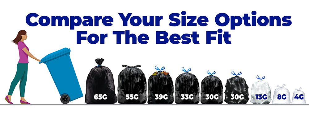 Ox Plastics 39 Gallon Trash Bags 1.5 Mil - 32x37 Inch Heavy Duty Can Liners 100 Count