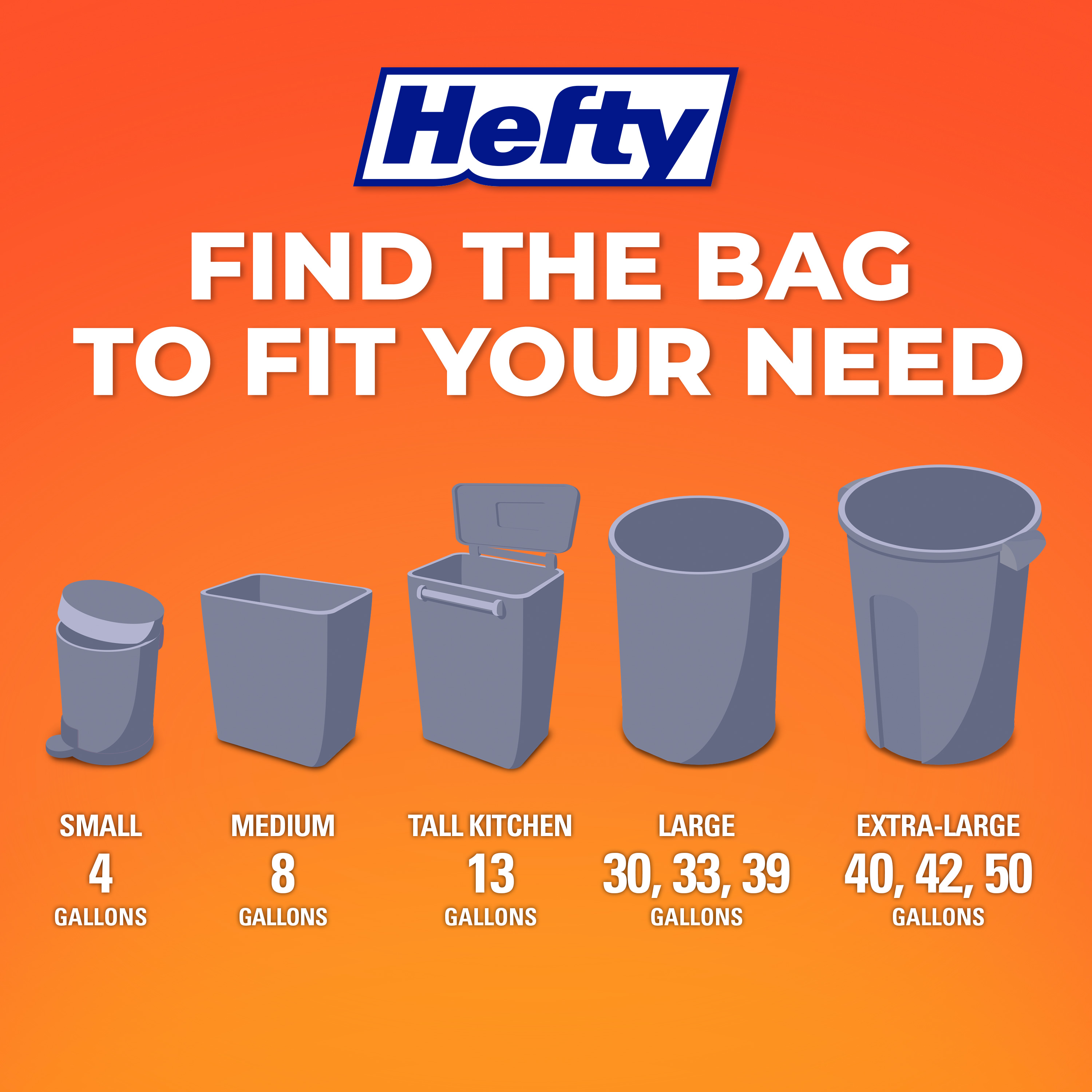 Hefty Trash Bags - Find the Fit You Need