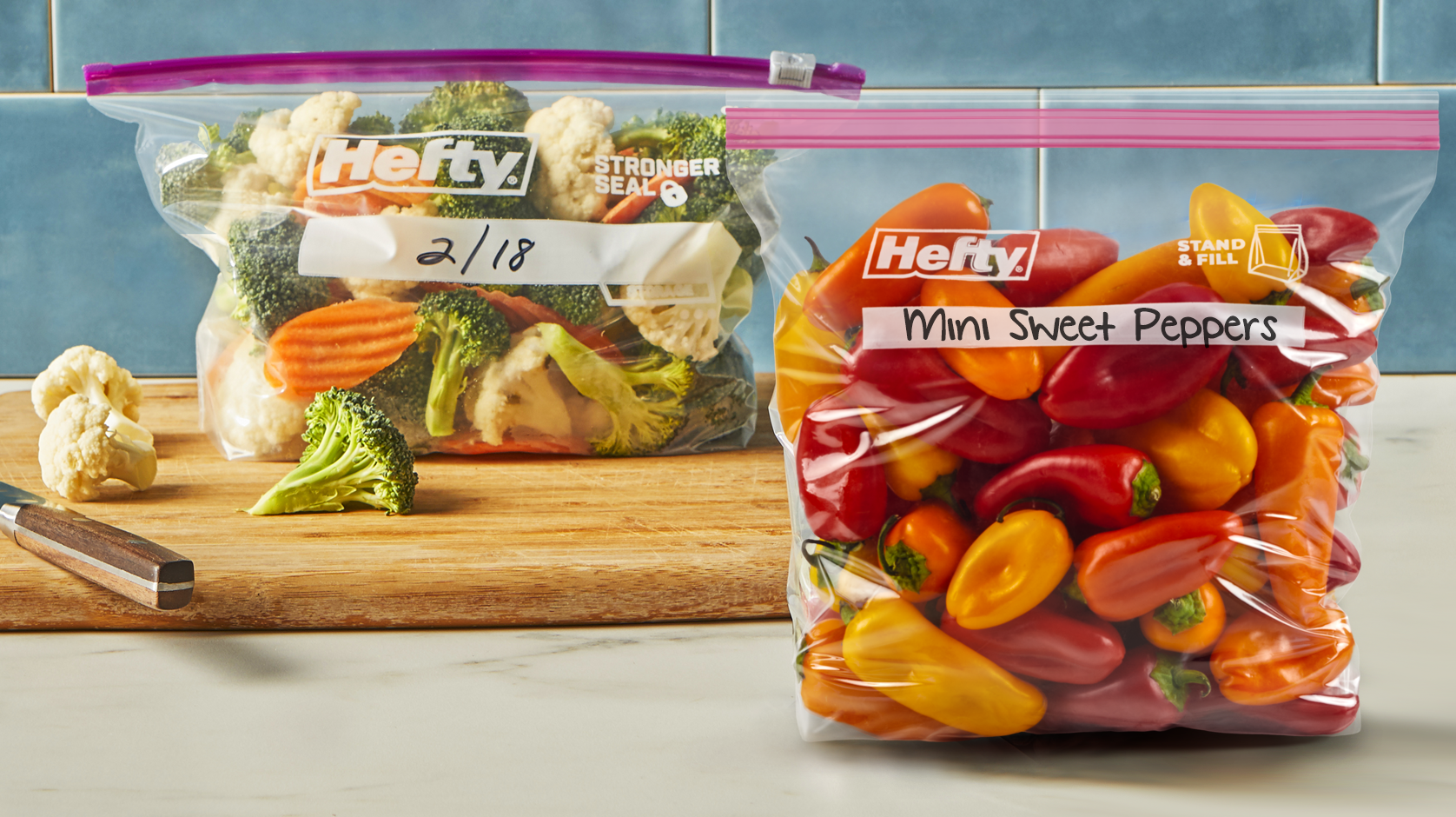 Hefty Storage Bags - Slider and Press to Close