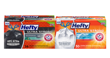 Coupons Hefty Tall Kitchen Or Large Black Trash Bags 1 Off Of