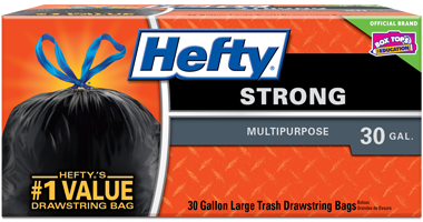 Hefty Brand Products Home Solutions Thumbnail Strong Drawstring Large Trash Bags