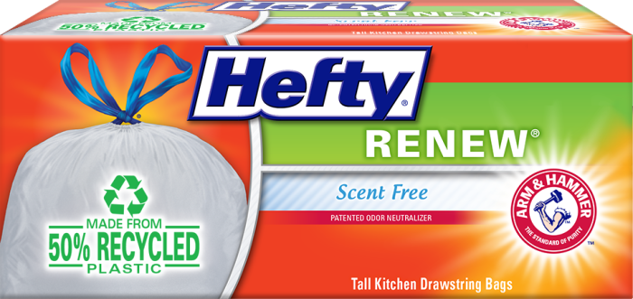 Hefty Renew Recycled Content Bags