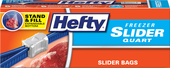 Hefty Freezer Slider Storage Bags