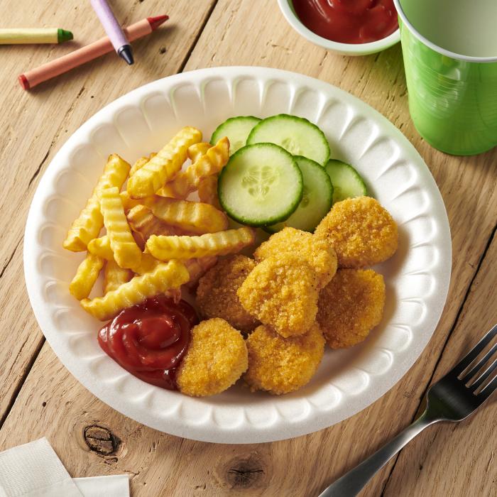 Everyday Foam Plate with Chicken Nuggets