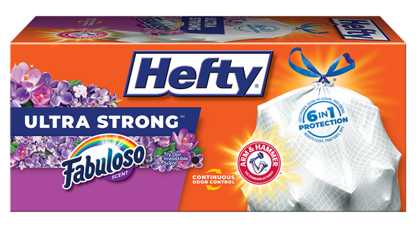 Hefty Ultra Strong TK Fabuloso Packaging