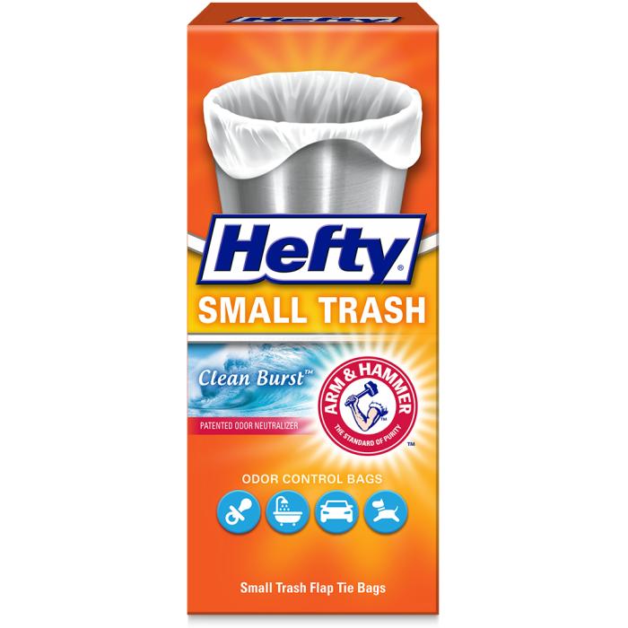 Hefty E20119 Unscented Small Trash Bag w/Flap Tie Closure, 4-Gal, 30-C –  Toolbox Supply