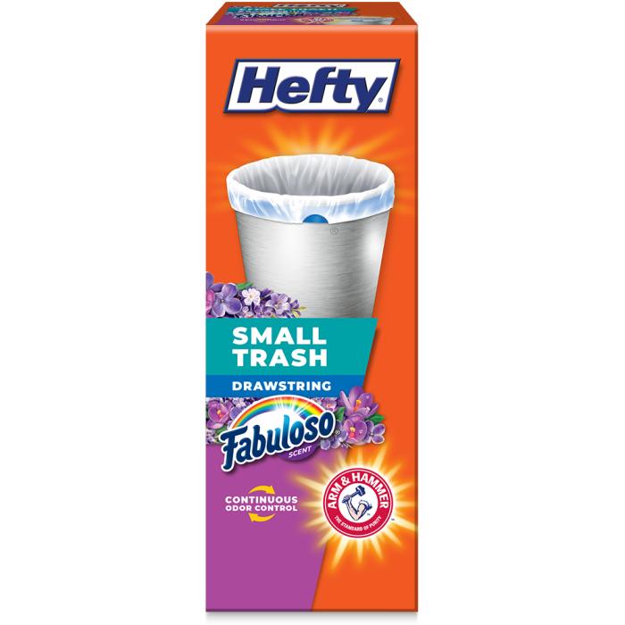 Hefty ReNew Orange Drawstring Trash Bag - 13 Gallon - 20ct