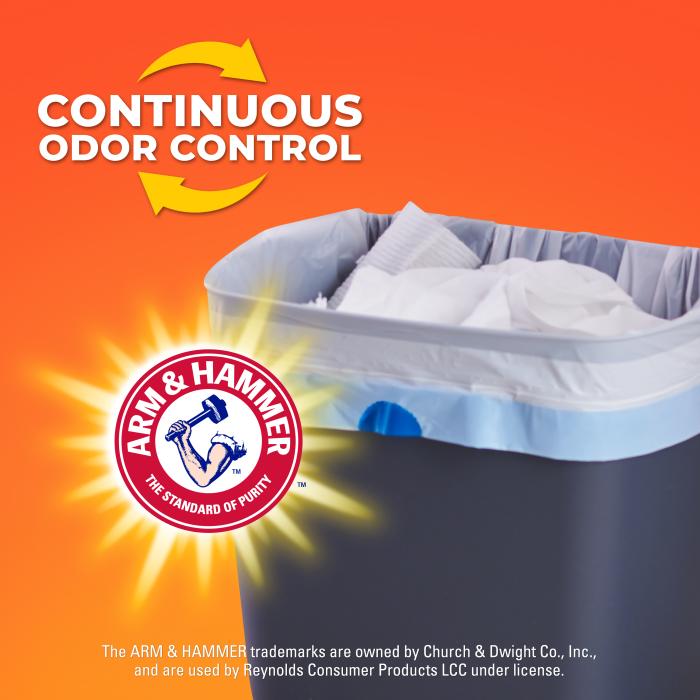 Hefty Medium Drawstring Trash Bags Odor Control