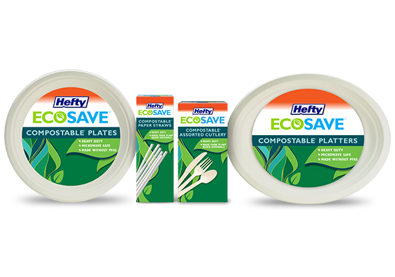 Hefty ECOSAVE assortment of products 