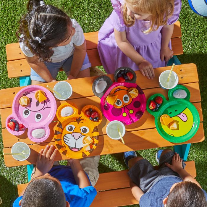 Hefty Disposable Dinnerware Plates - Zoo Pals - 15ct