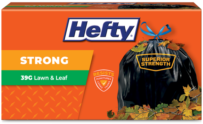 Hefty Strong Lawn and Leaf Trash Bags