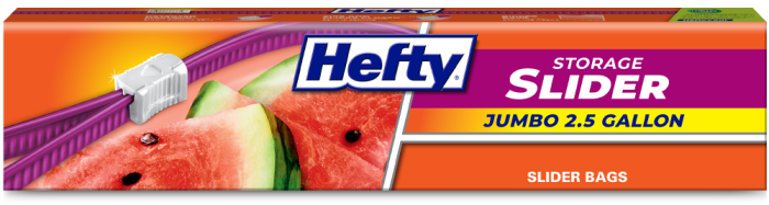 Hefty Slider Bags, Freezer, Gallon, Mega Pack - 56 bags