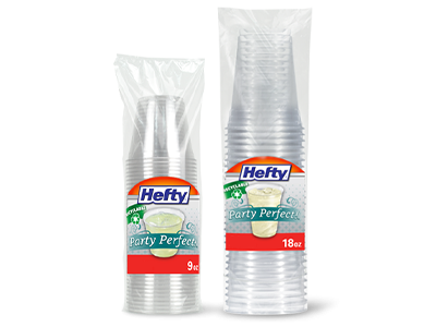 Hefty Party Perfect Clear Cups 