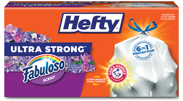 Hefty Ultra Strong TK Fabuloso Packaging