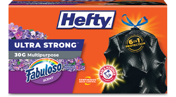 Hefty Ultra Strong LBB Fabuloso Packaging