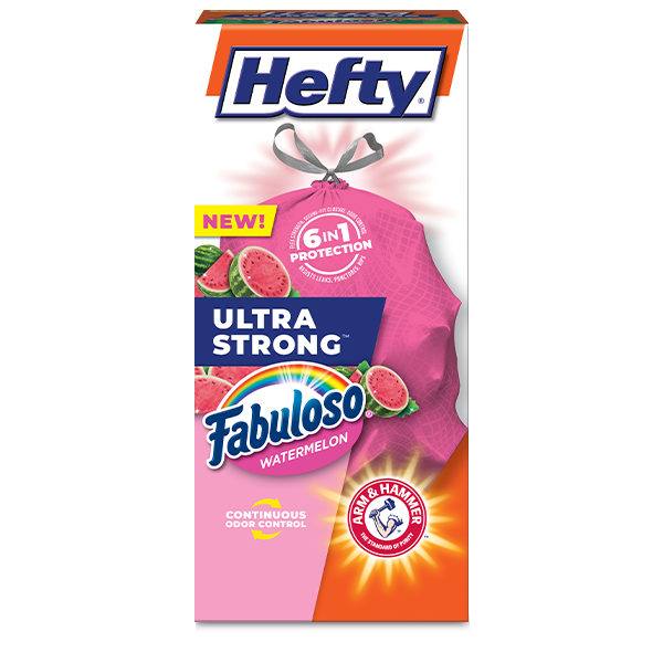 Hefty Ultra Strong TK Fab Watermelon Pink