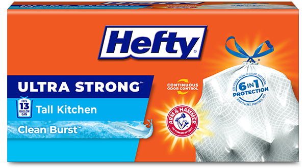 Hefty Ultra Strong TK Clean Burst Packaging