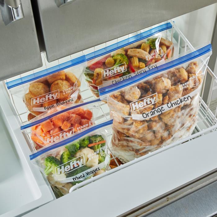 food in freezer
