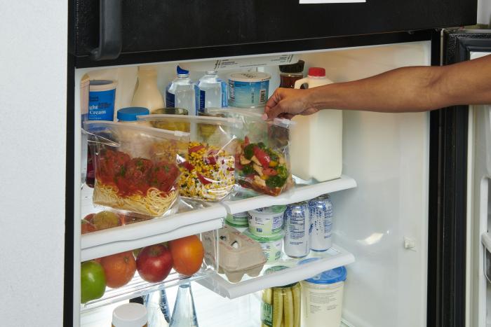 food in fridge