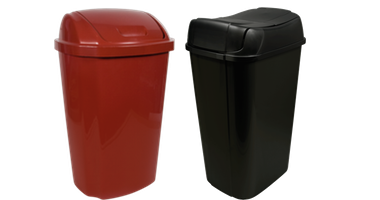 Hefty Black 13.3 Gallon Touch Lid Trash Can