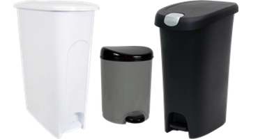 Hefty Black 13.3 Gallon Touch Lid Trash Can