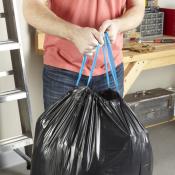 Hefty Strong Large Trash / Garbage Bags Lawn and Leaf Drawstring